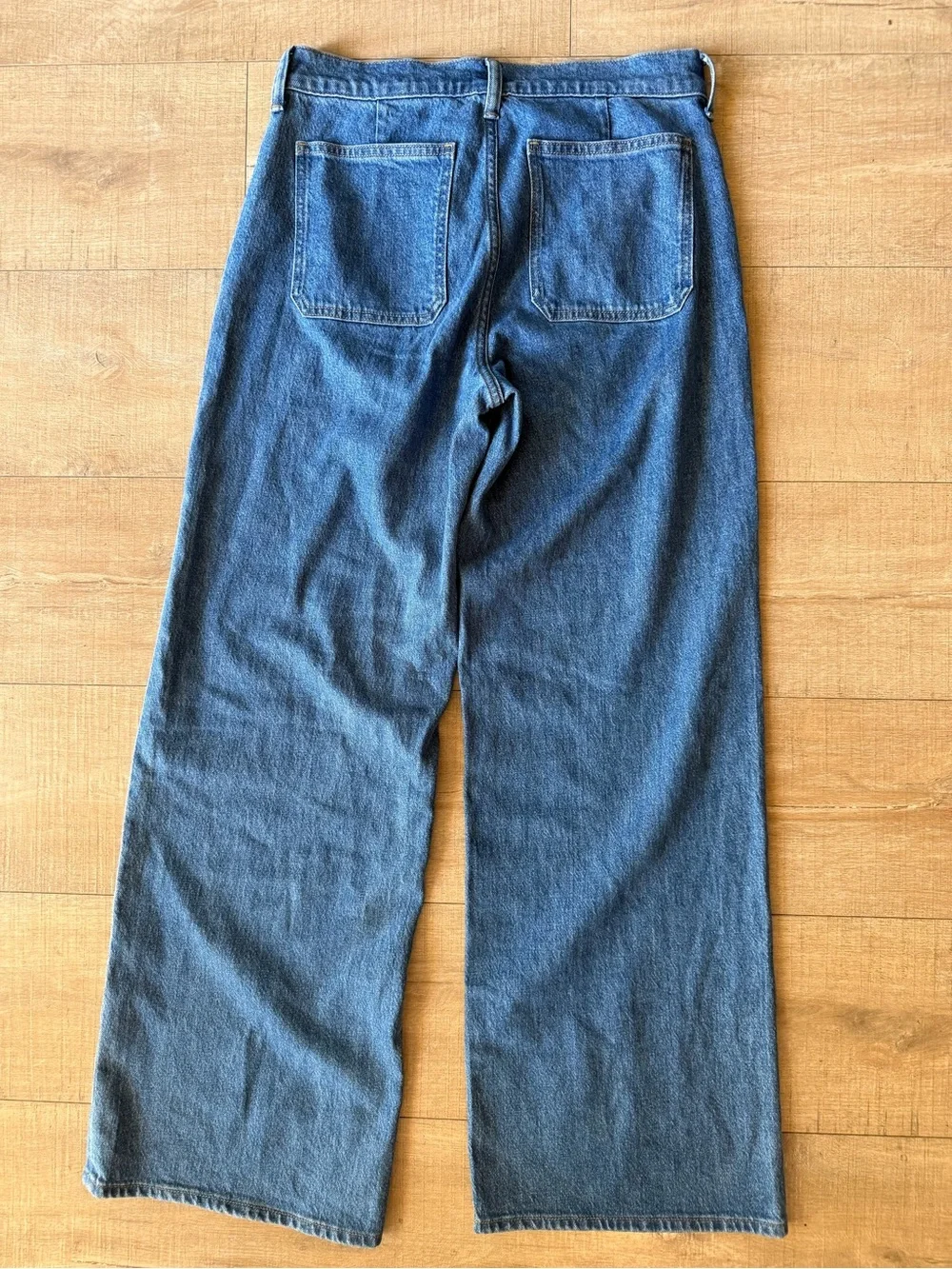 J.Crew Camp Pocket Wide Leg Jeans Womens Size 25 Medium Wash Minimalist Preppy